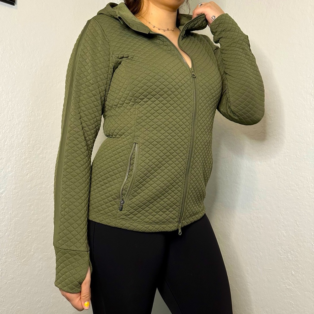 LIKE NEW Olive Green New Balance Diamond Hoodie Sweatshirt Size Medium